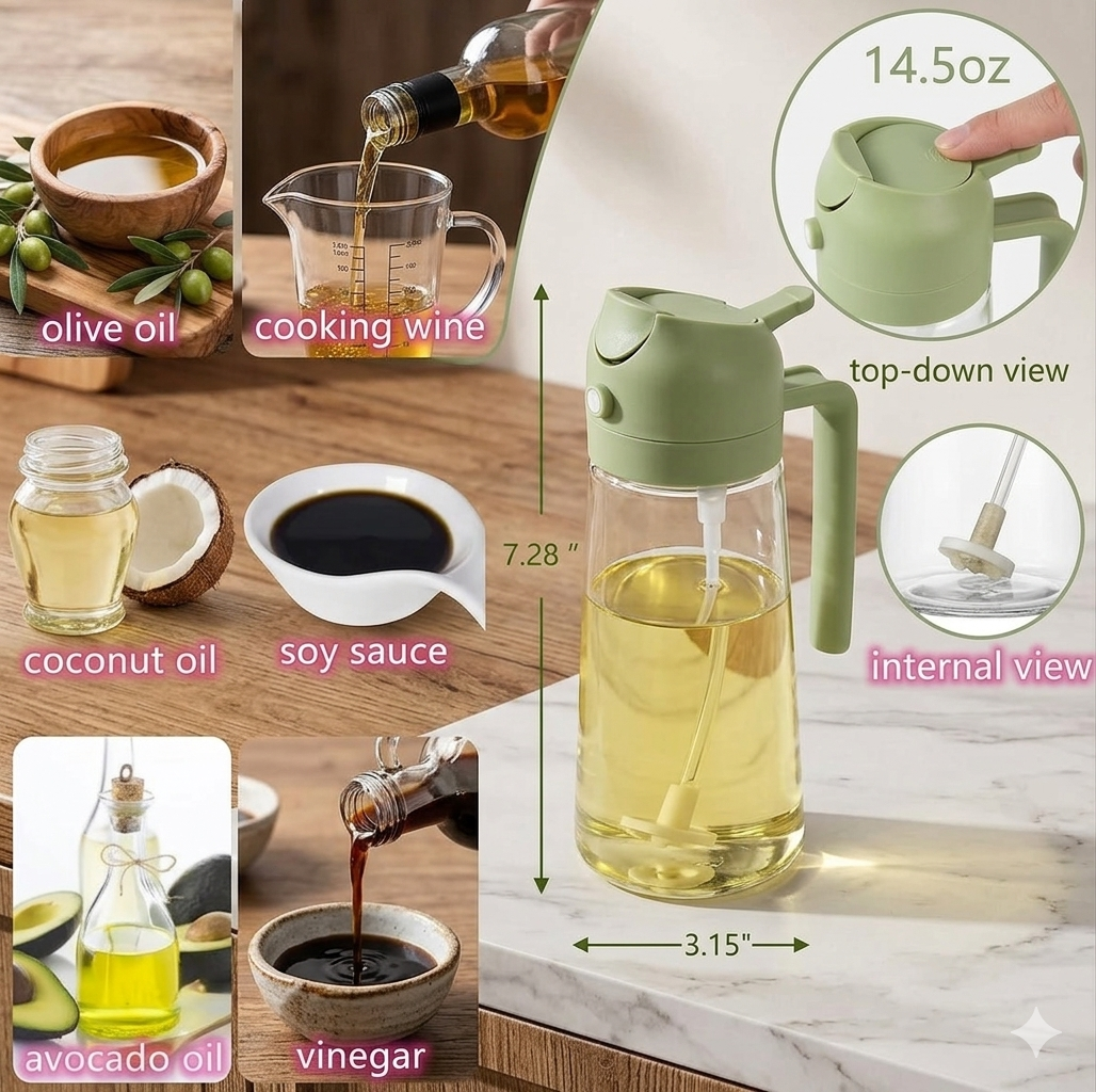 500ml Portable Sprayer Oil Dispenser